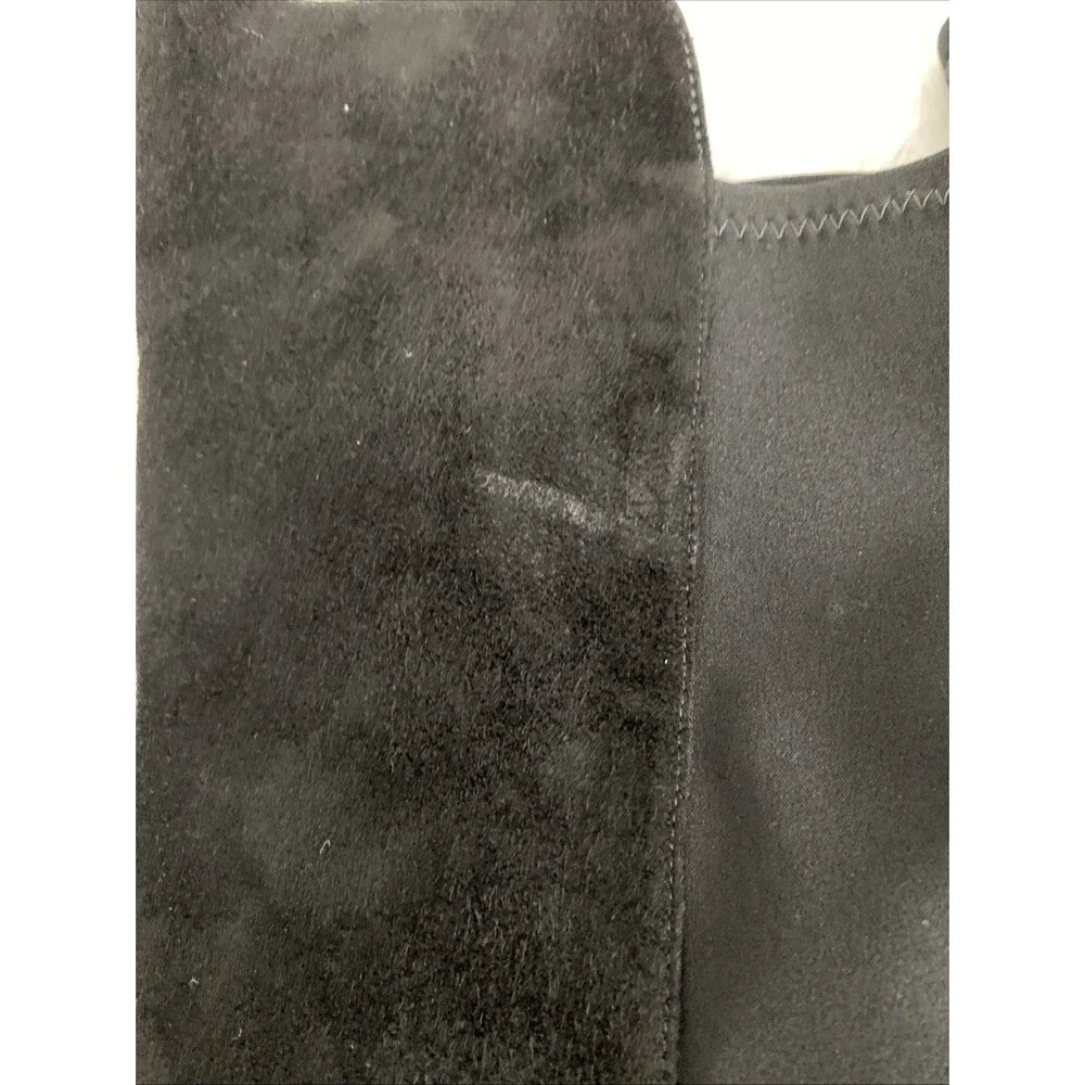 Stuart Weitzman Womens Suede Over The Knee Boots Size 36 Pull On Black Heeled